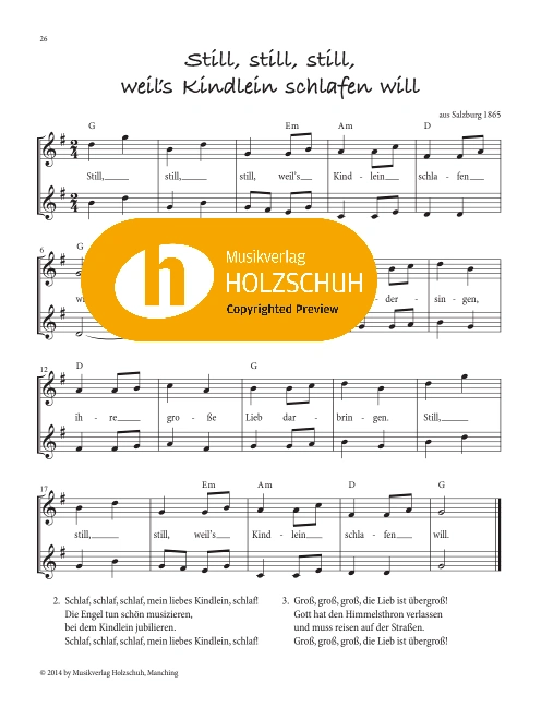 Still, still, still, weil’s Kindlein schlafen will